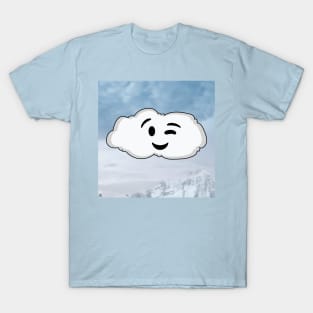 Fantasy White Cloud Wink His Eye T-Shirt